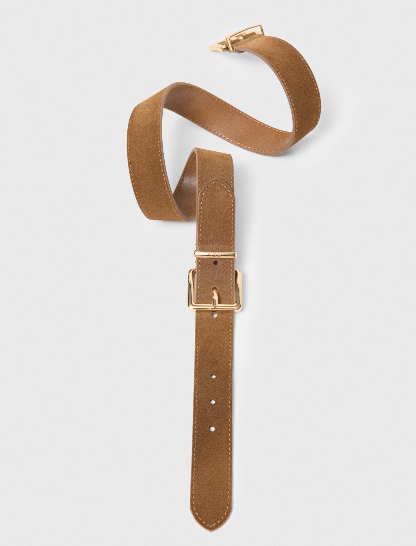 Maje Double buckle suede belt