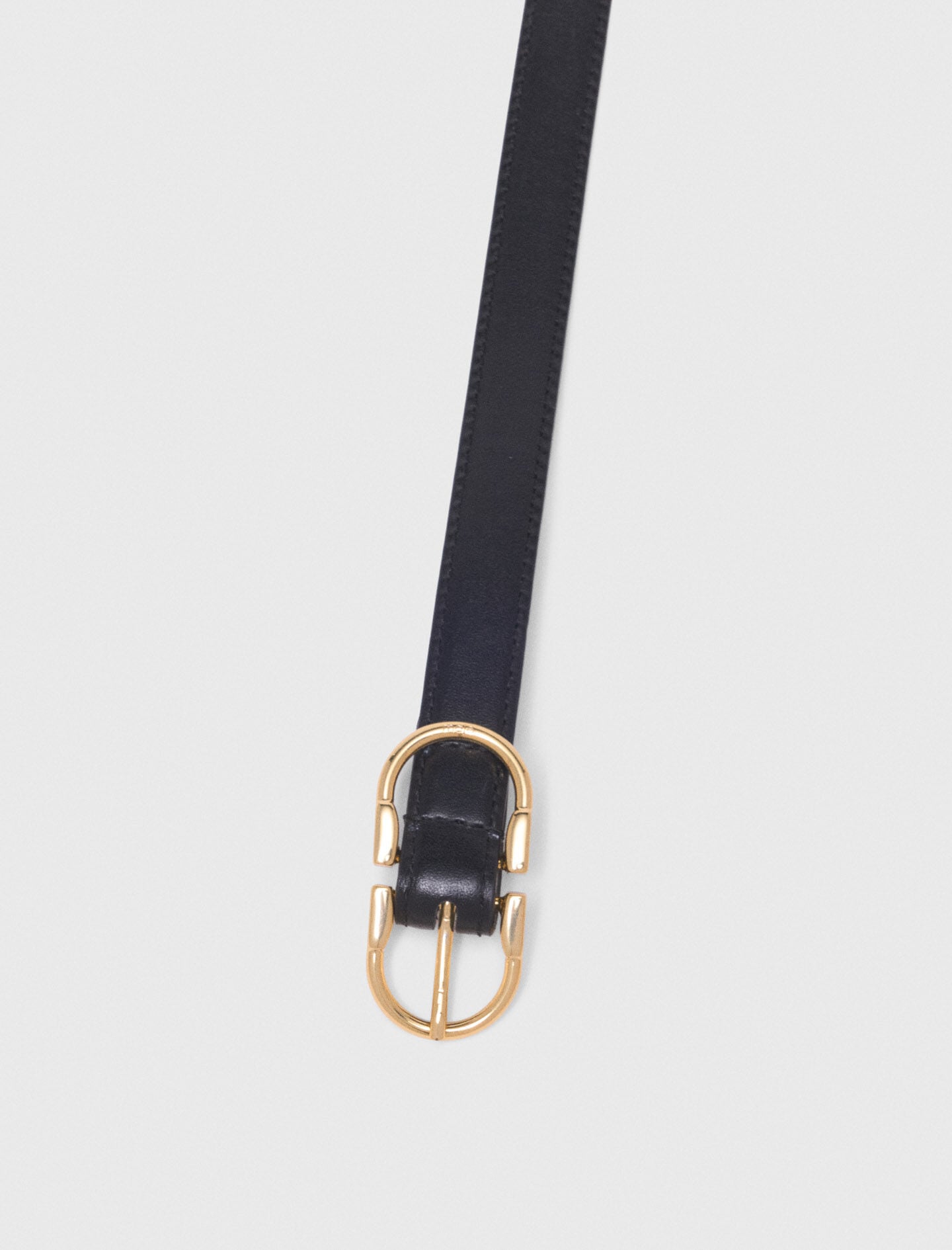 Maje Double-buckle leather belt