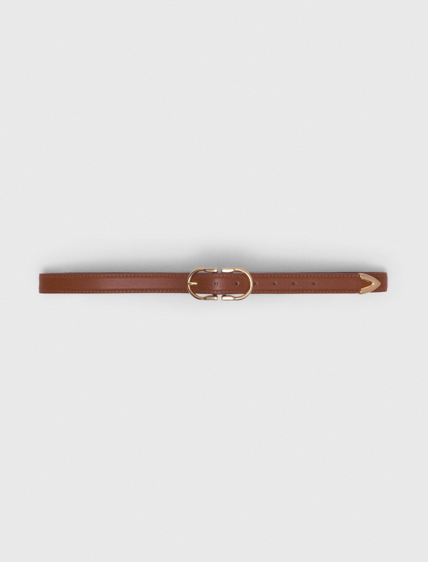 Maje Double-buckle leather belt