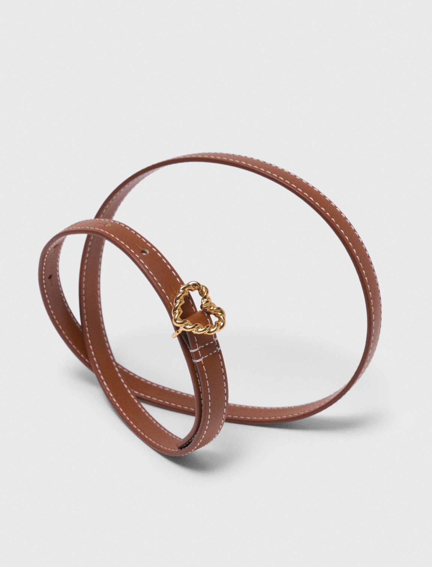 Maje Slim heart belt