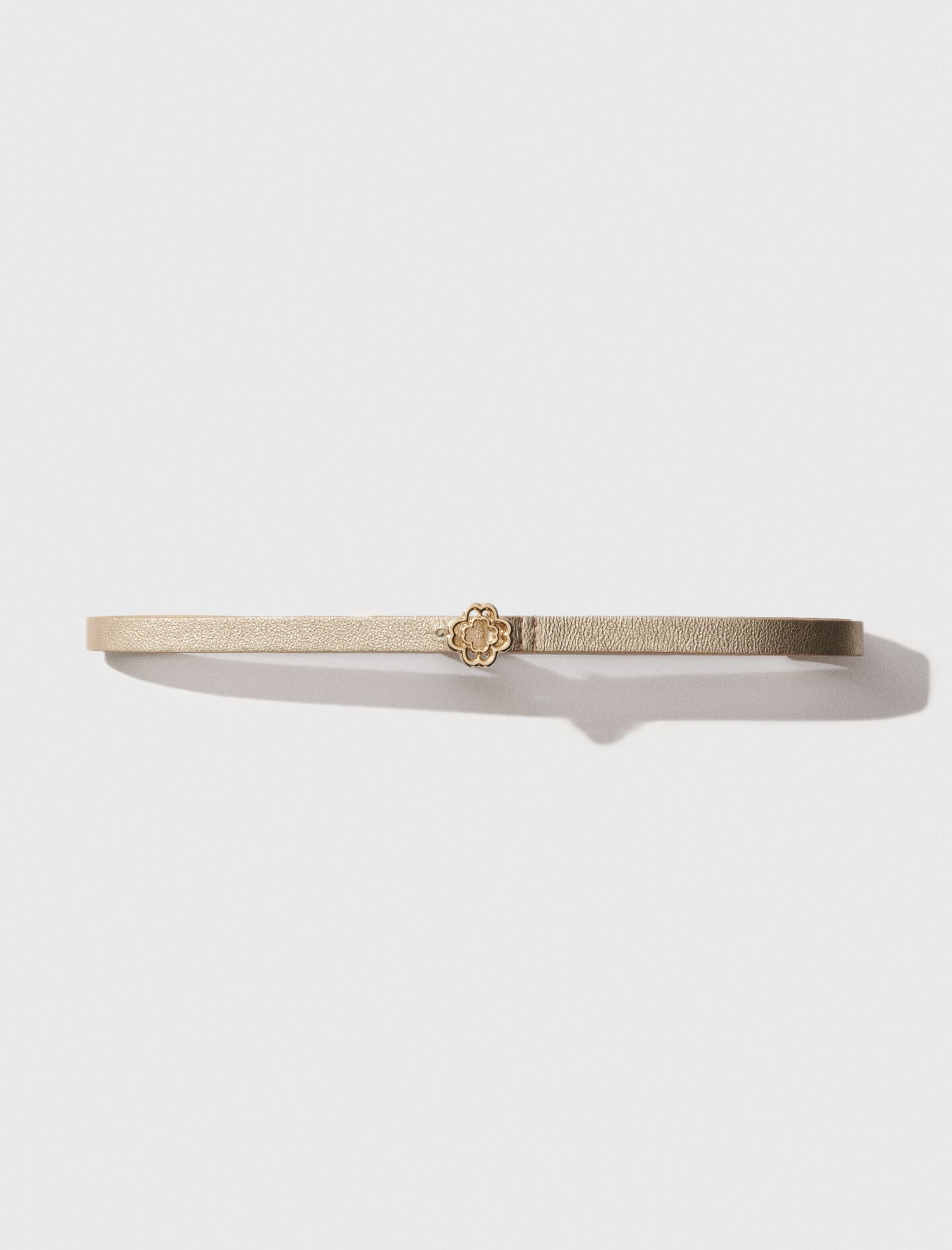 Maje Slim belt with Clover buckle