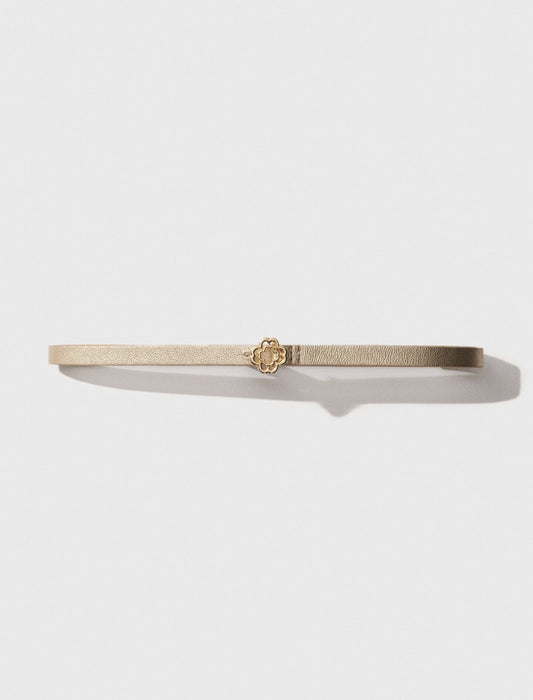 Maje Slim belt with Clover buckle