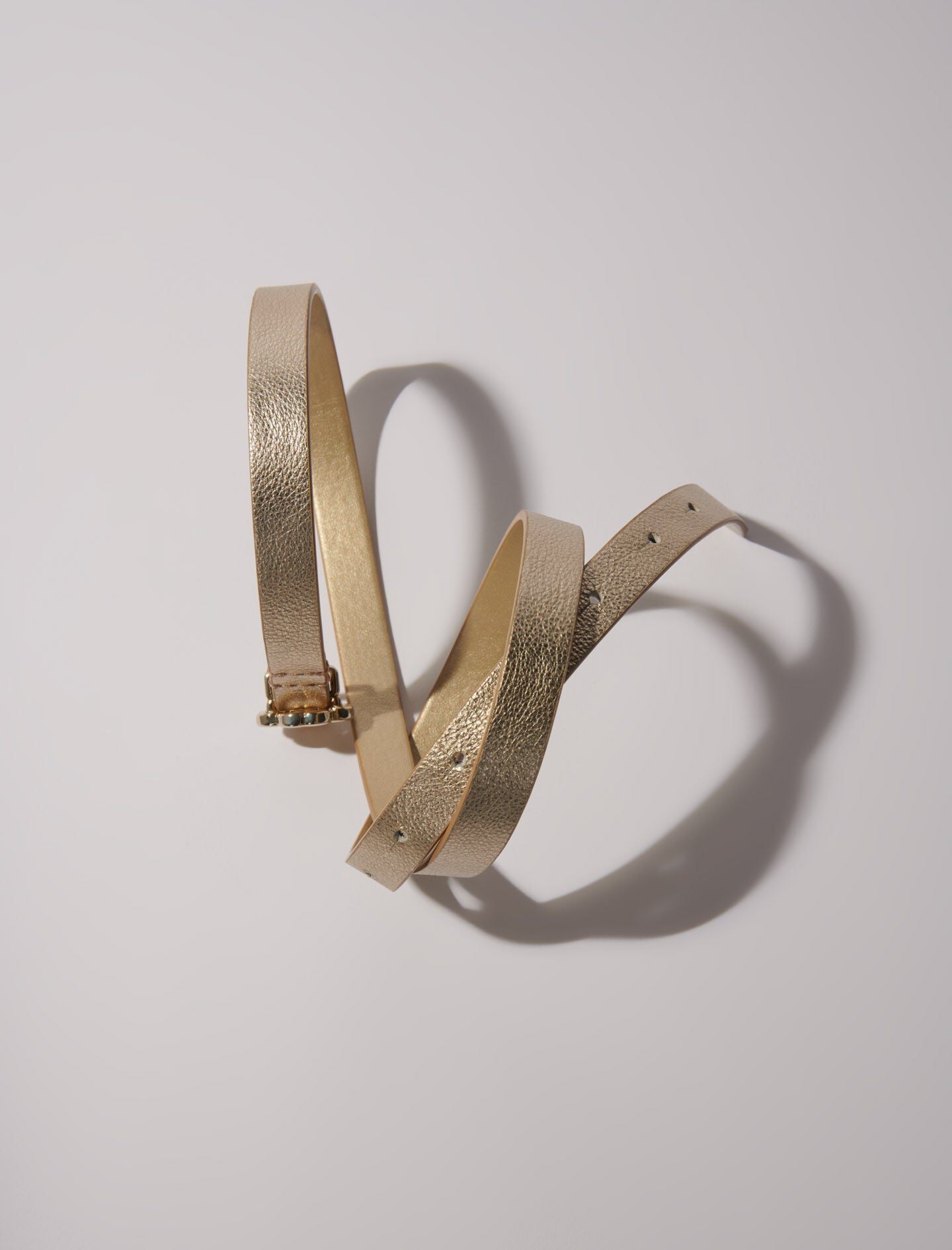 Maje Slim belt with Clover buckle