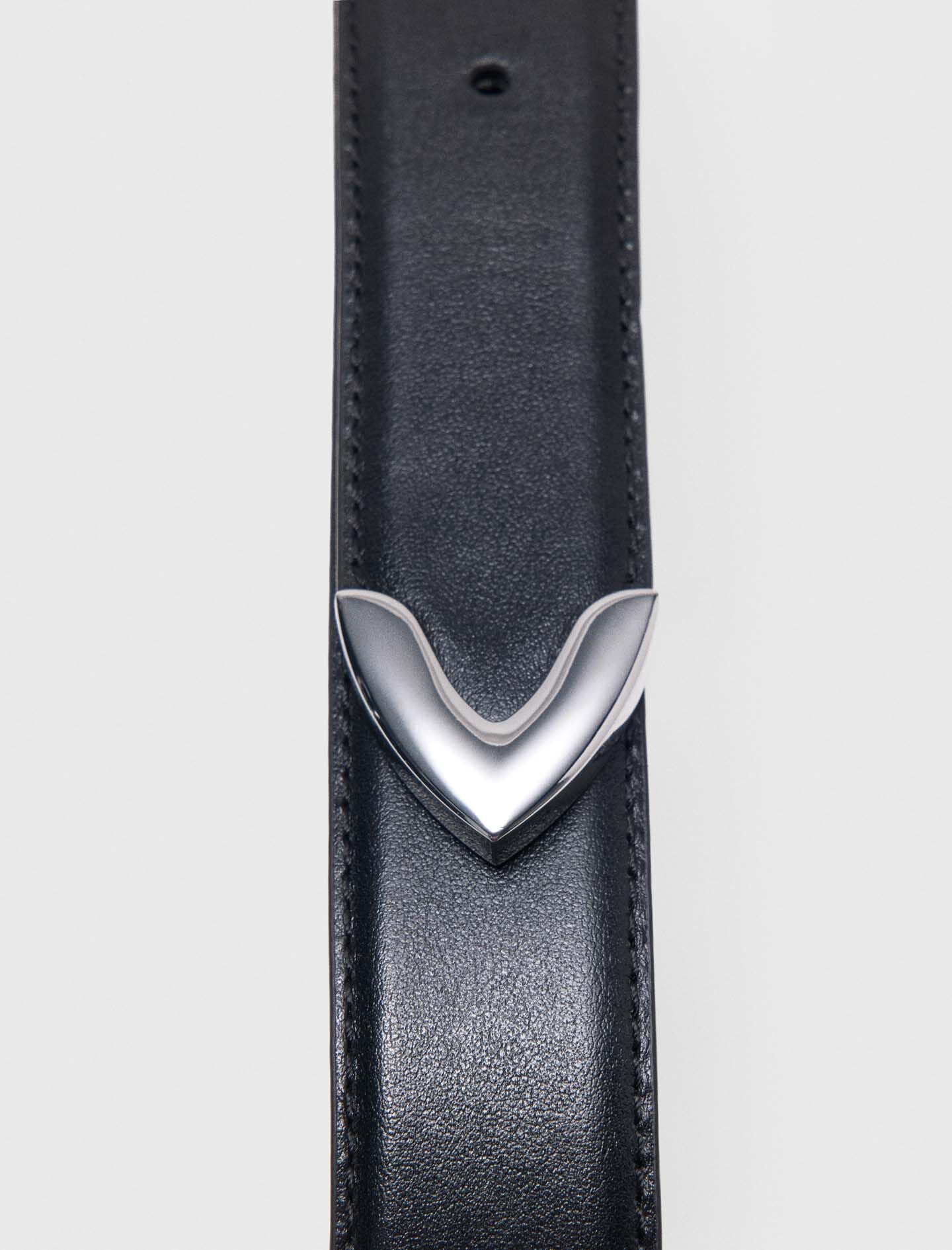 Maje Smooth leather belt
