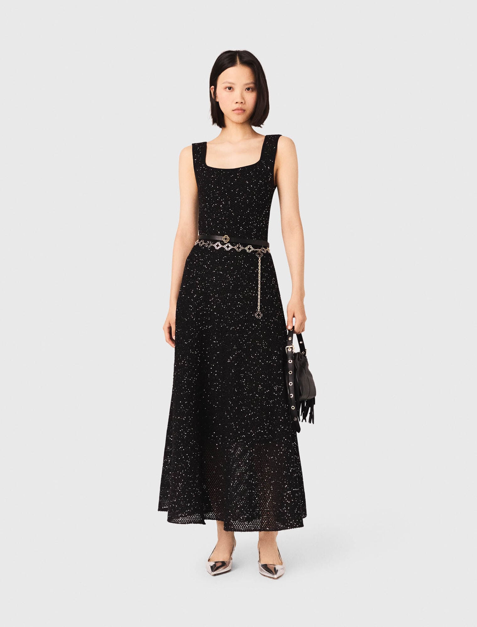 Maje Slim Clover belt