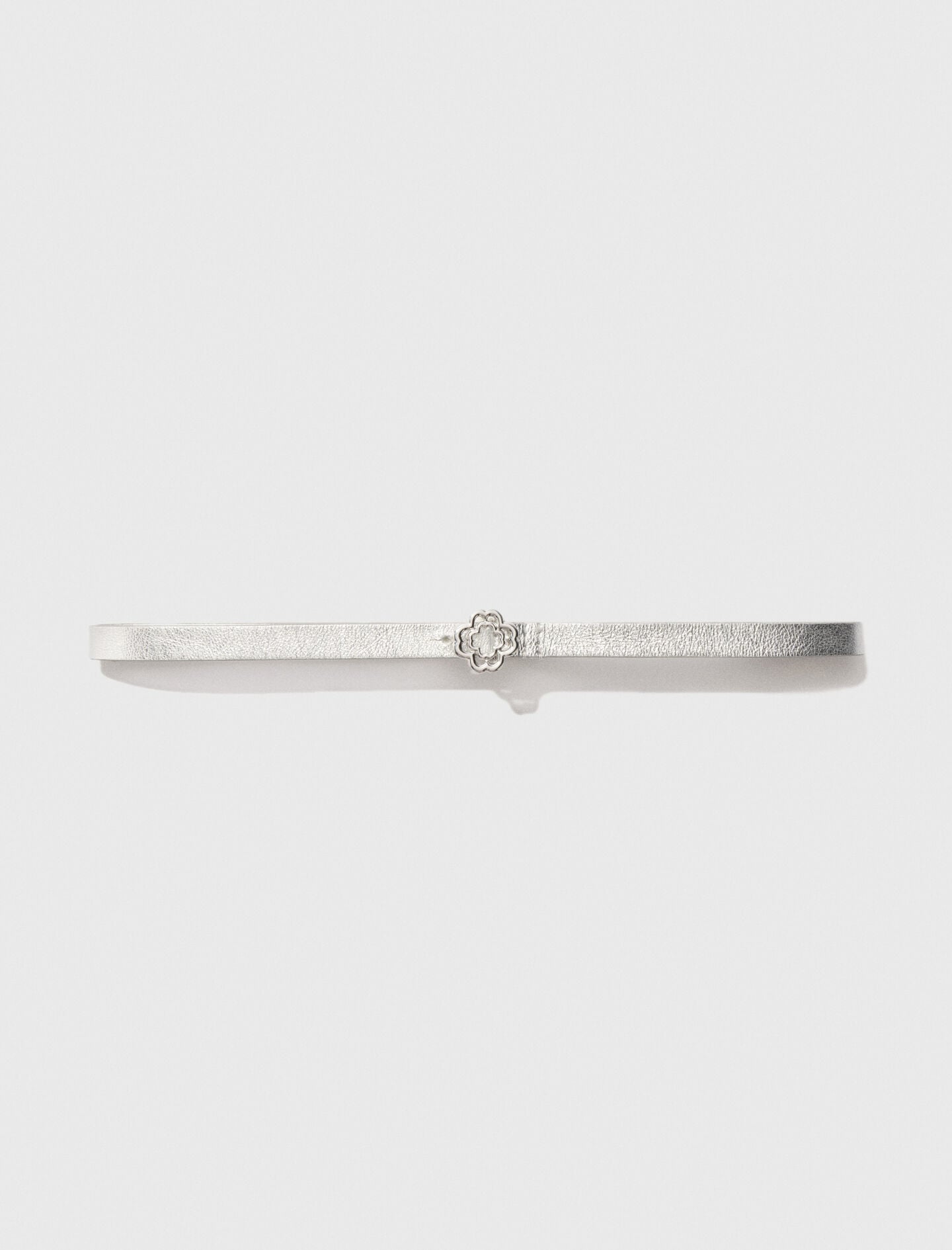 Maje Slim belt with Clover buckle
