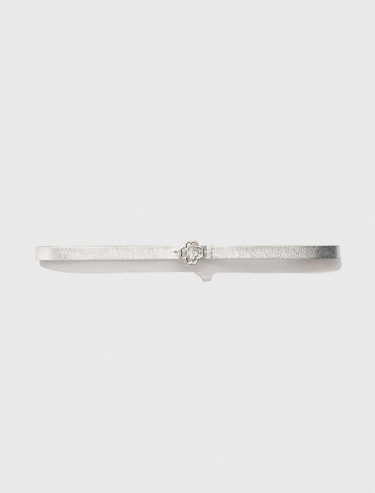 Maje Slim belt with Clover buckle