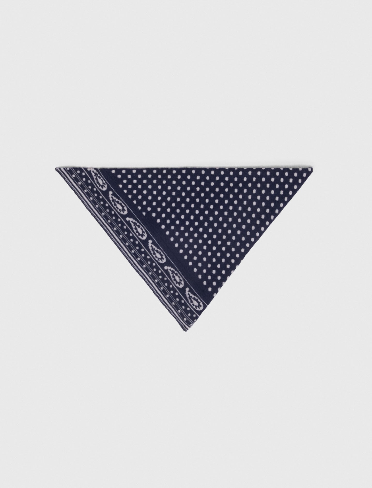Maje Reversible wool and cashmere scarf