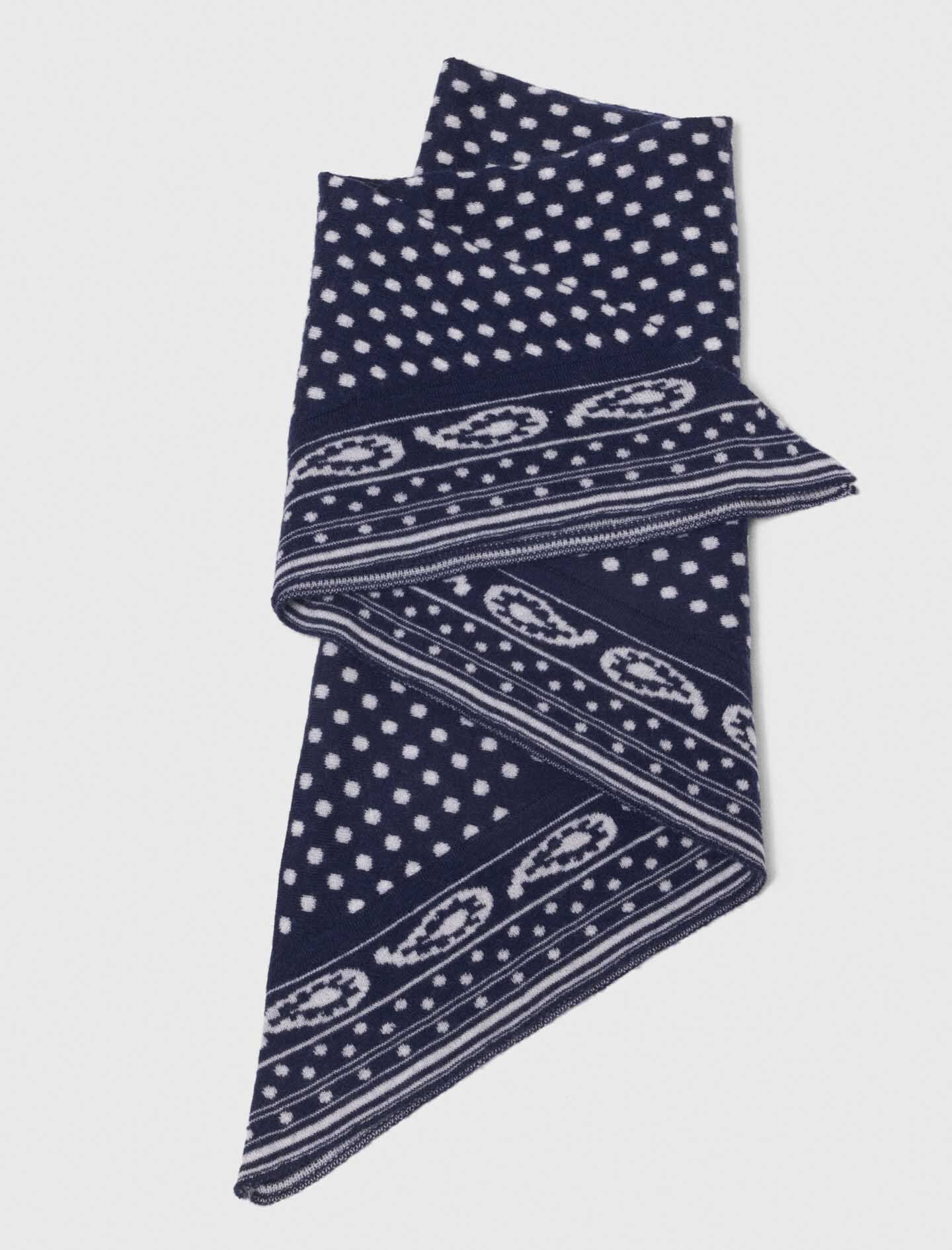 Maje Reversible wool and cashmere scarf