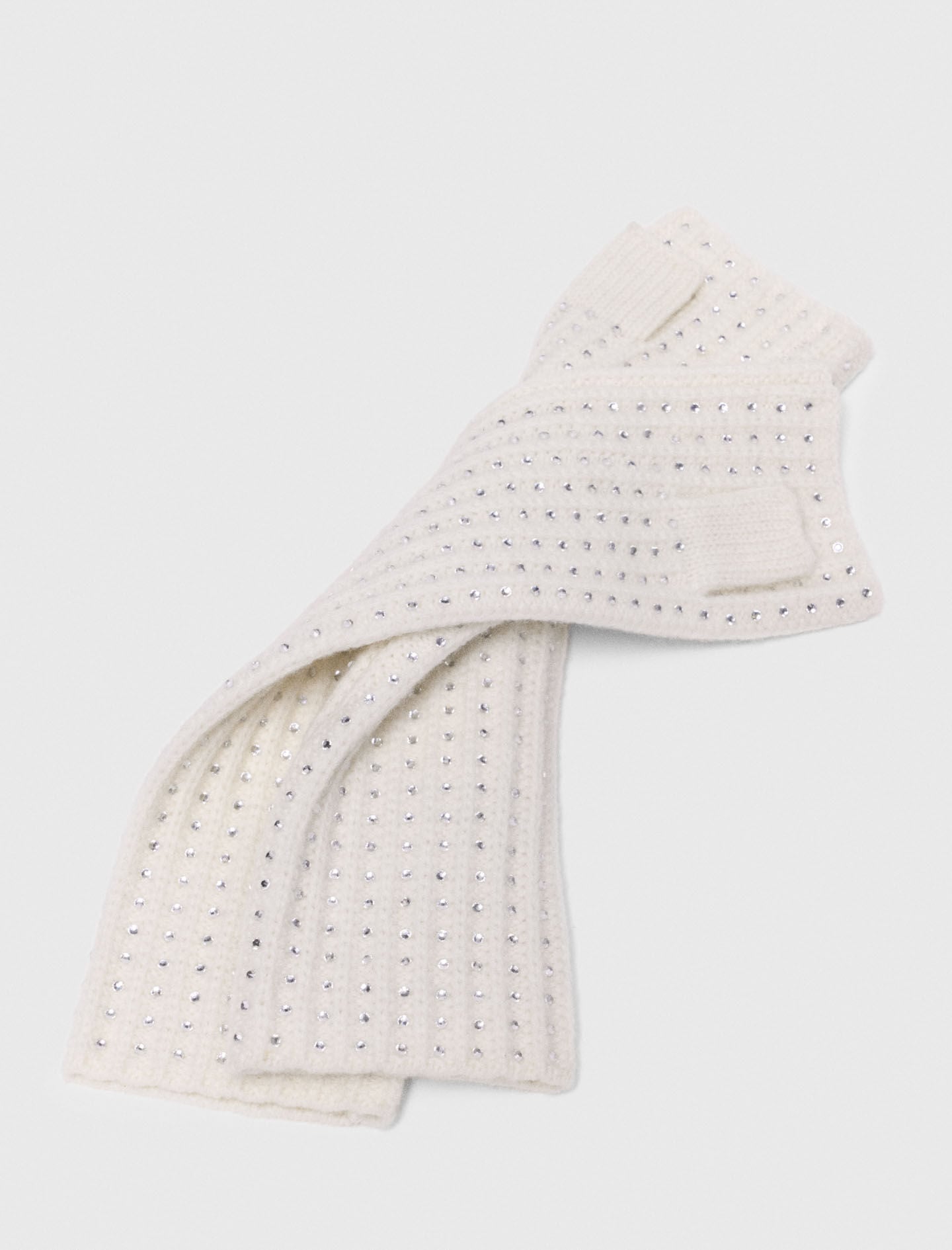 Maje Wool and rhinestone mittens