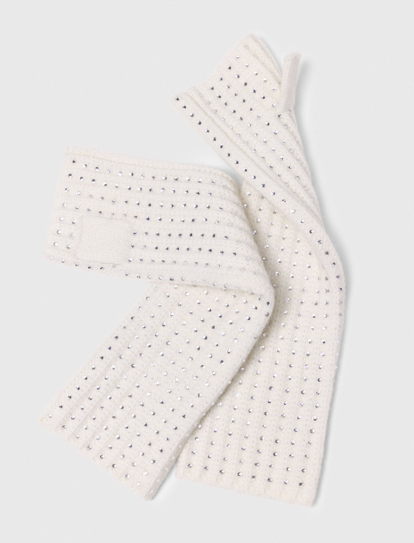 Maje Wool and rhinestone mittens