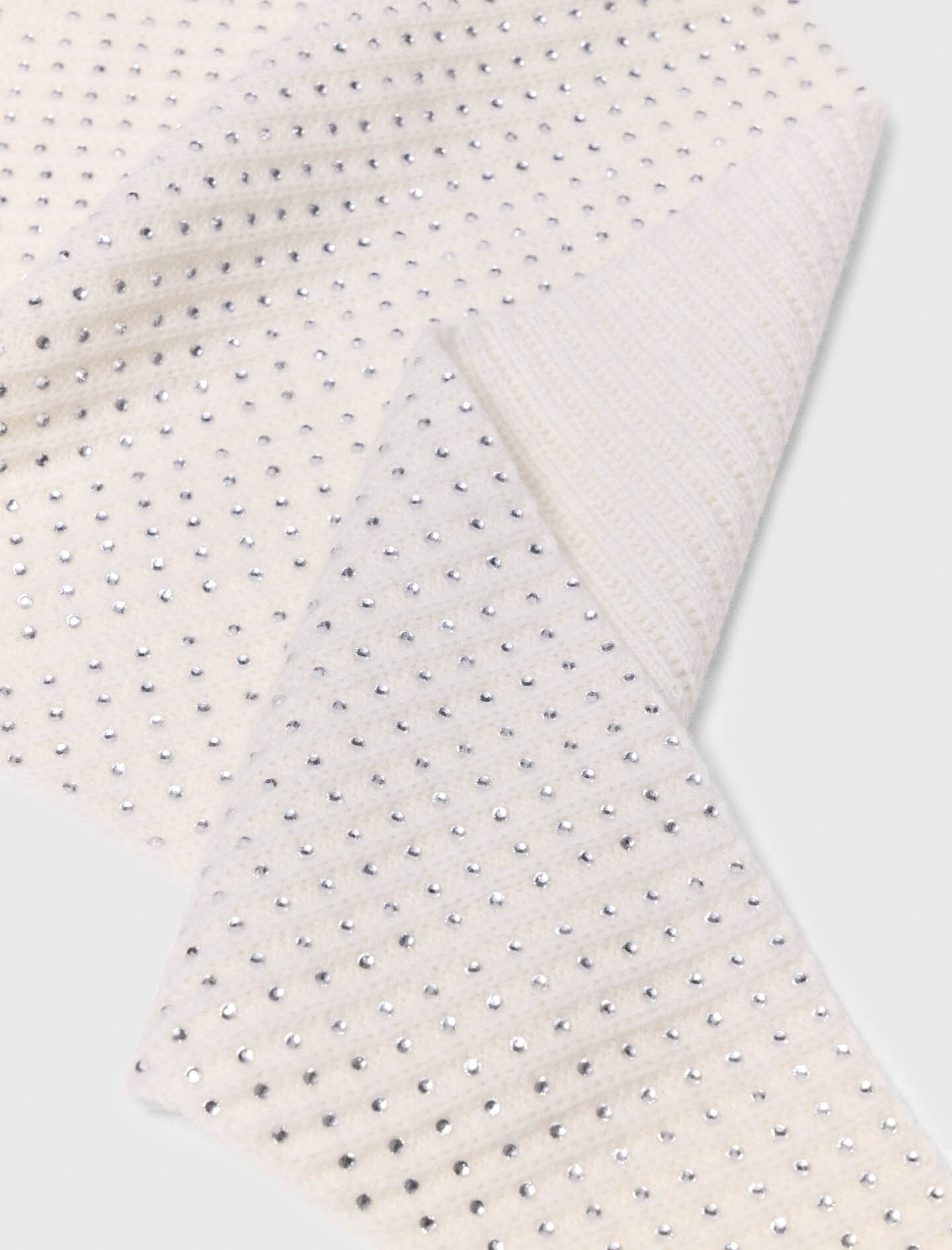 Maje Rhinestone wool triangle scarf