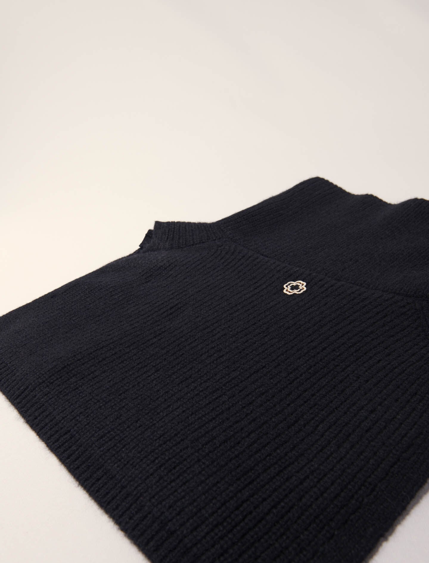 Maje Button-up wool mix collar wrap