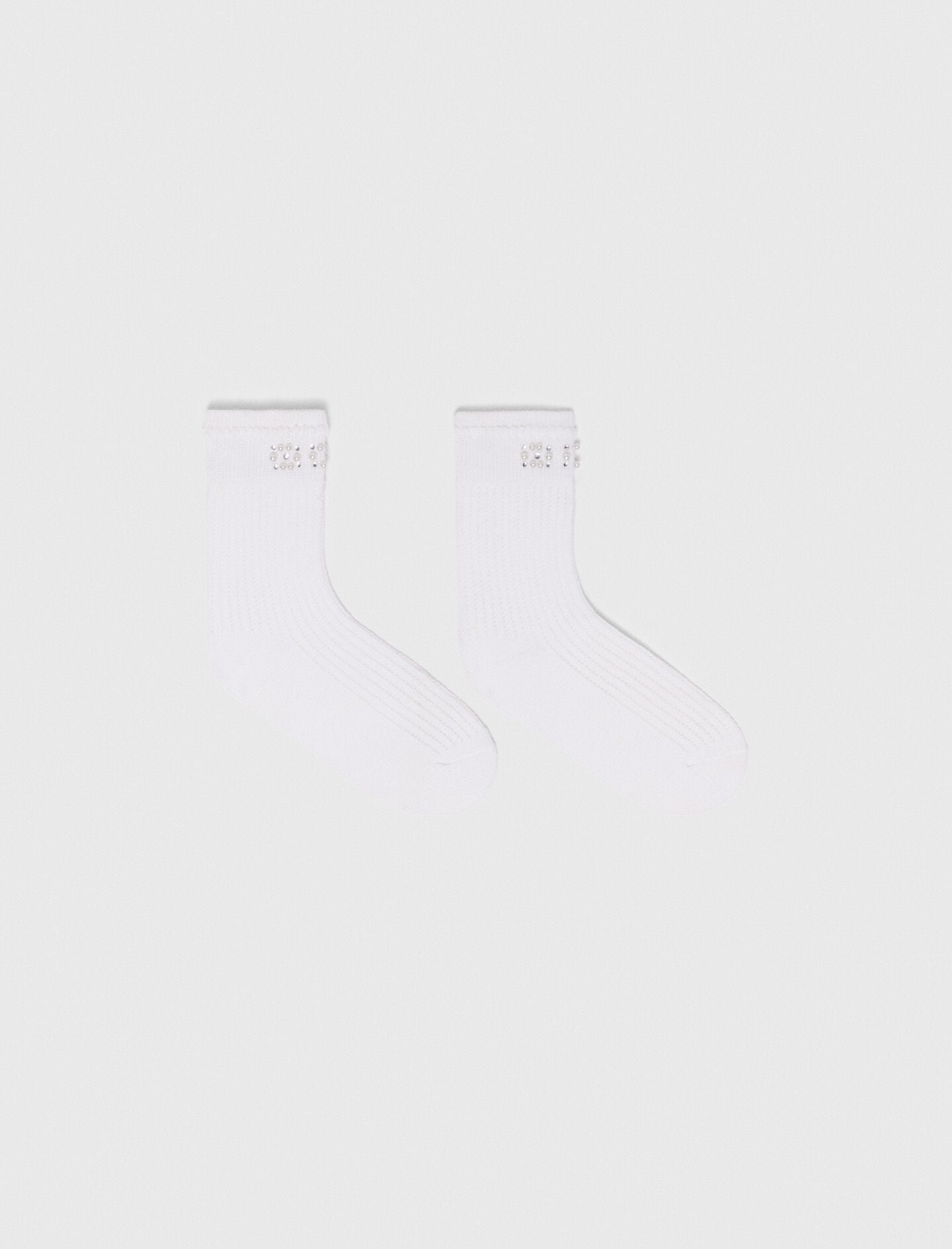 Maje Pearl pointelle socks