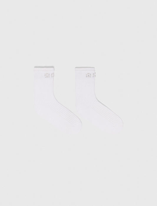Maje Pearl pointelle socks