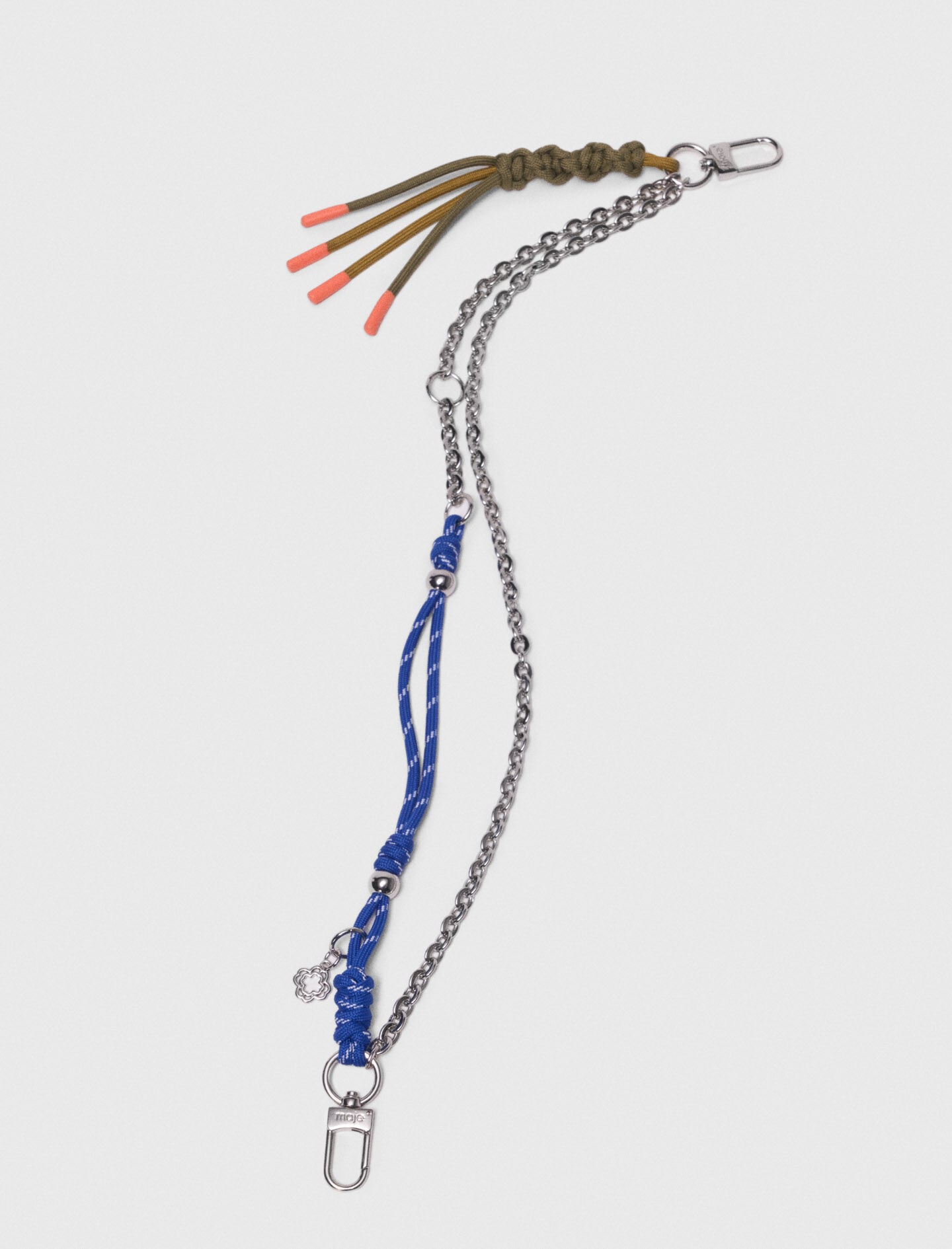 Maje Chain & cord mix bag charms