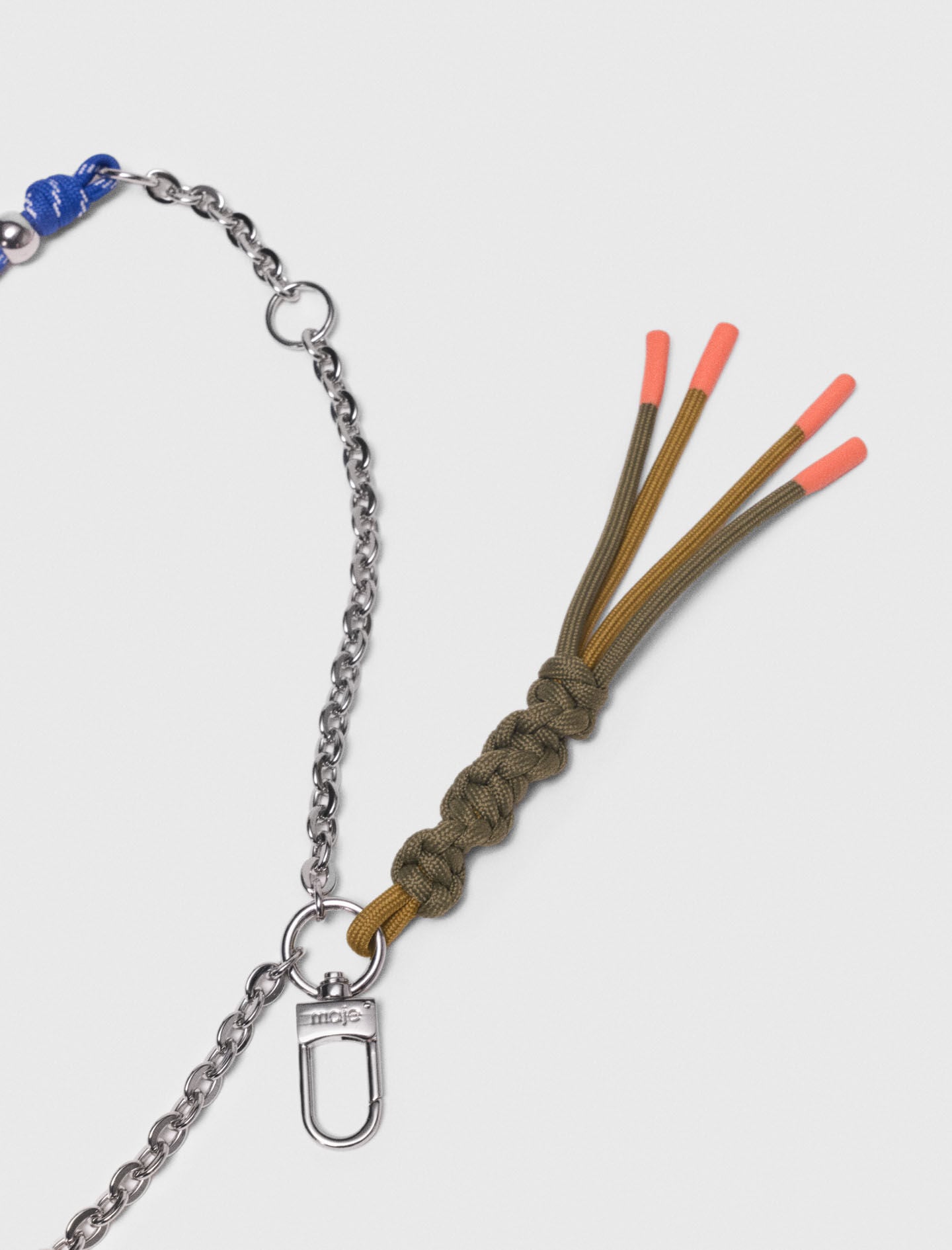Maje Chain & cord mix bag charms