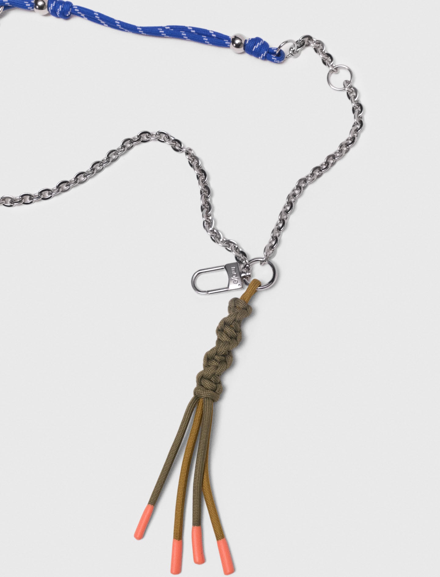 Maje Chain & cord mix bag charms