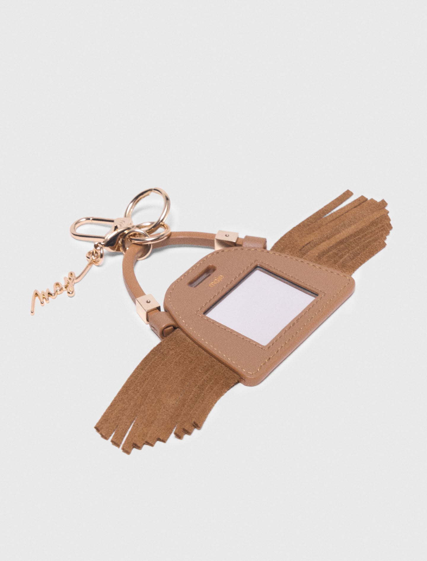 Maje Miss M mini mirror bag charm