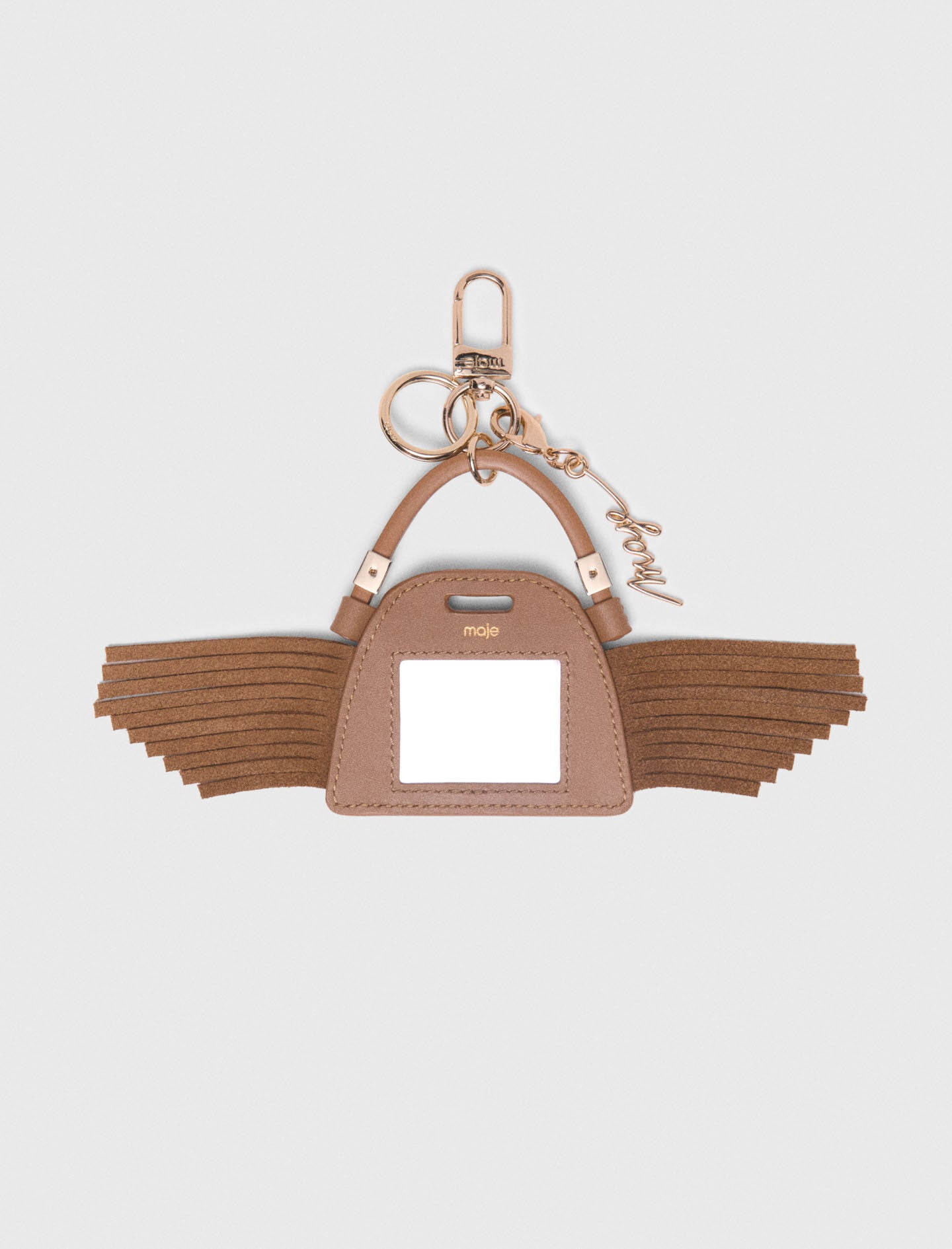 Maje Miss M mini mirror bag charm