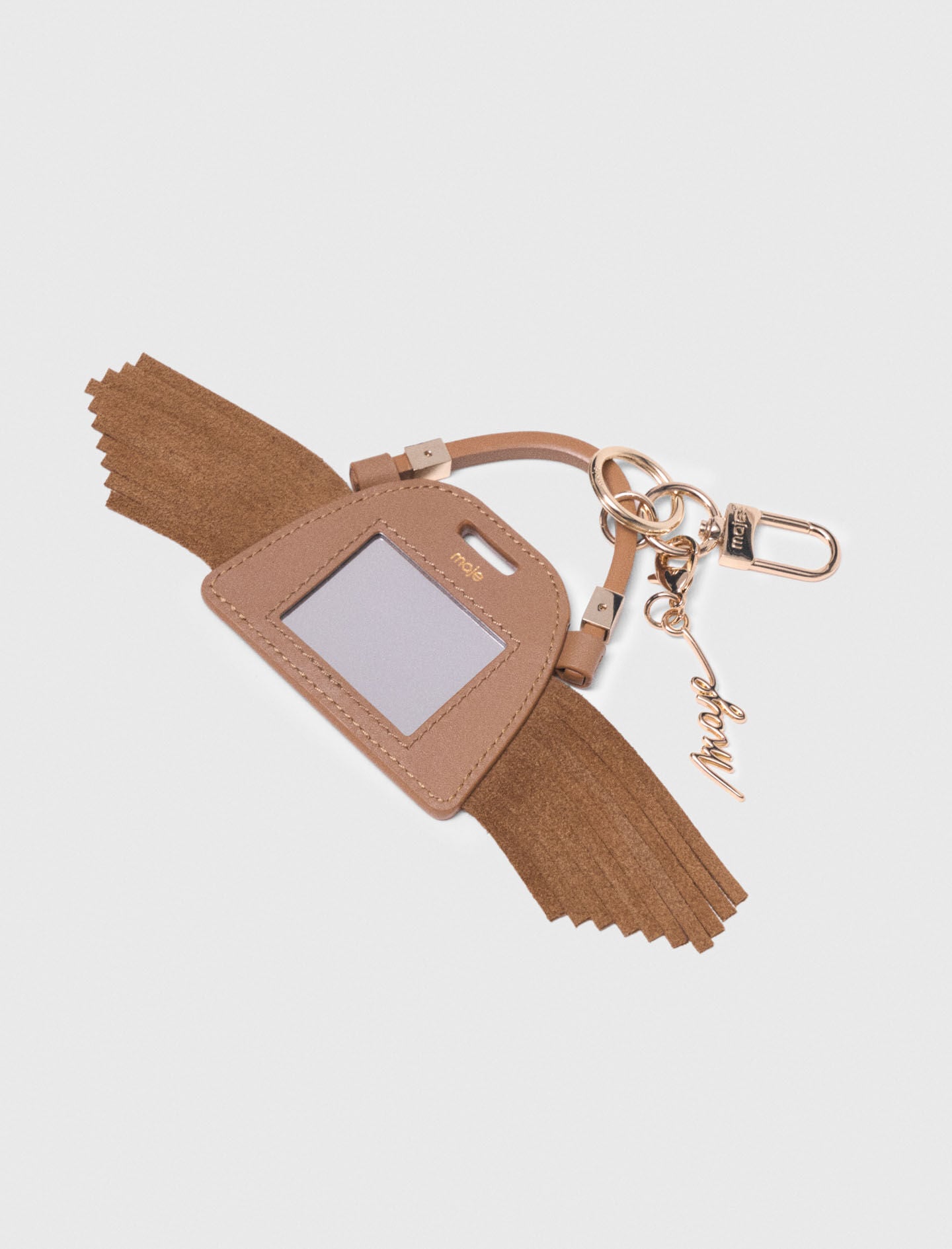Maje Miss M mini mirror bag charm