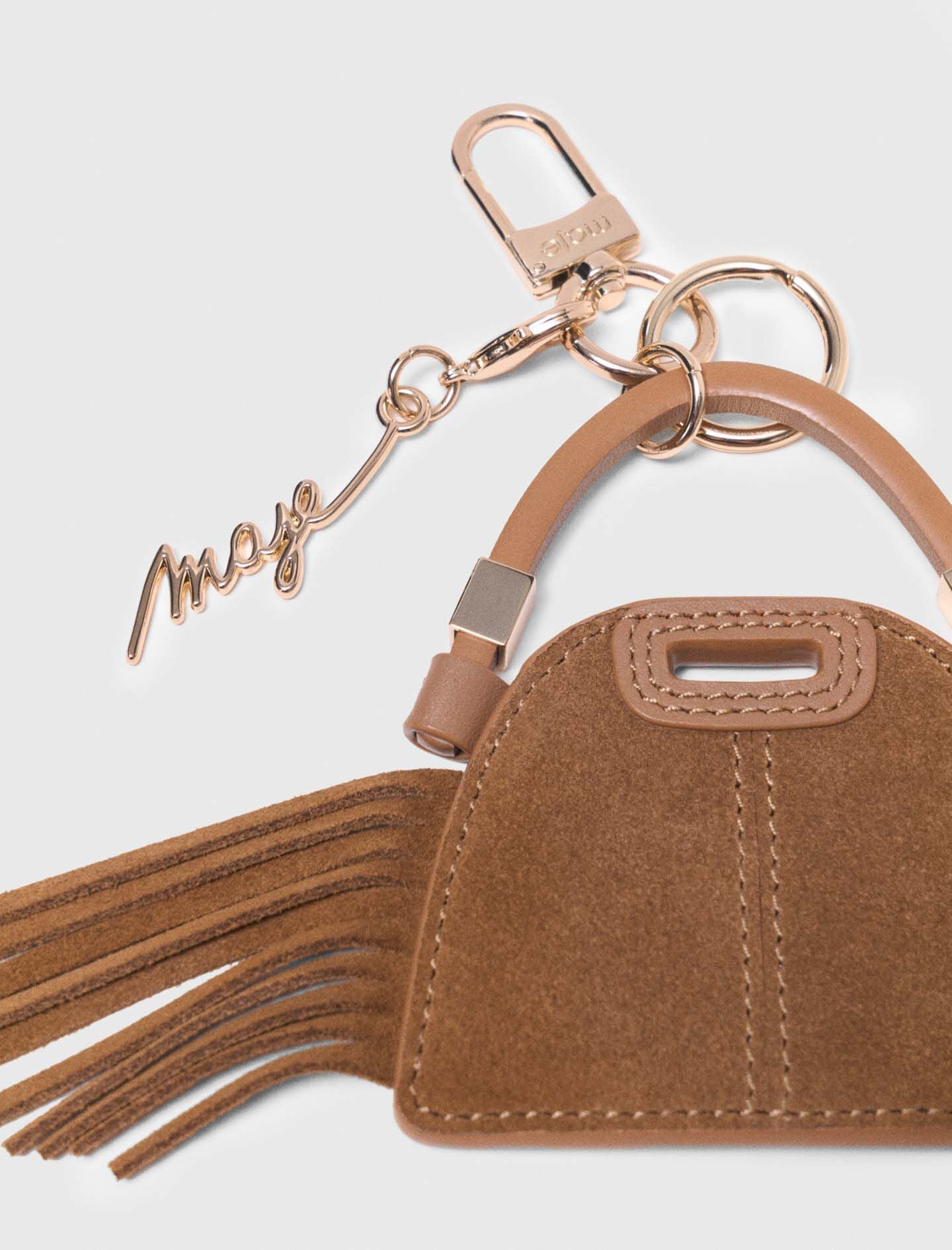 Maje Miss M mini mirror bag charm