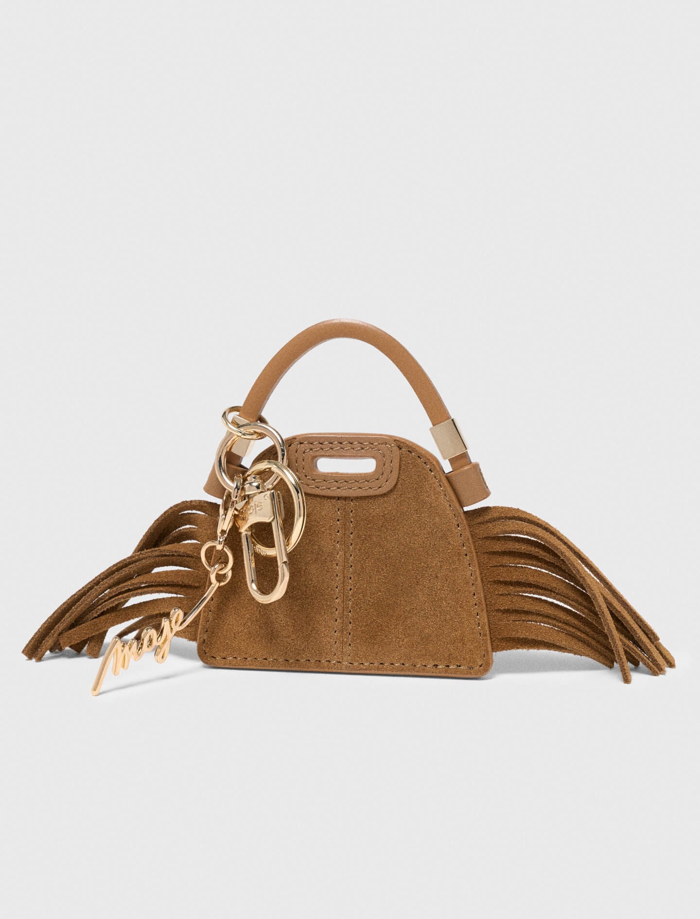 Maje Miss M mini mirror bag charm